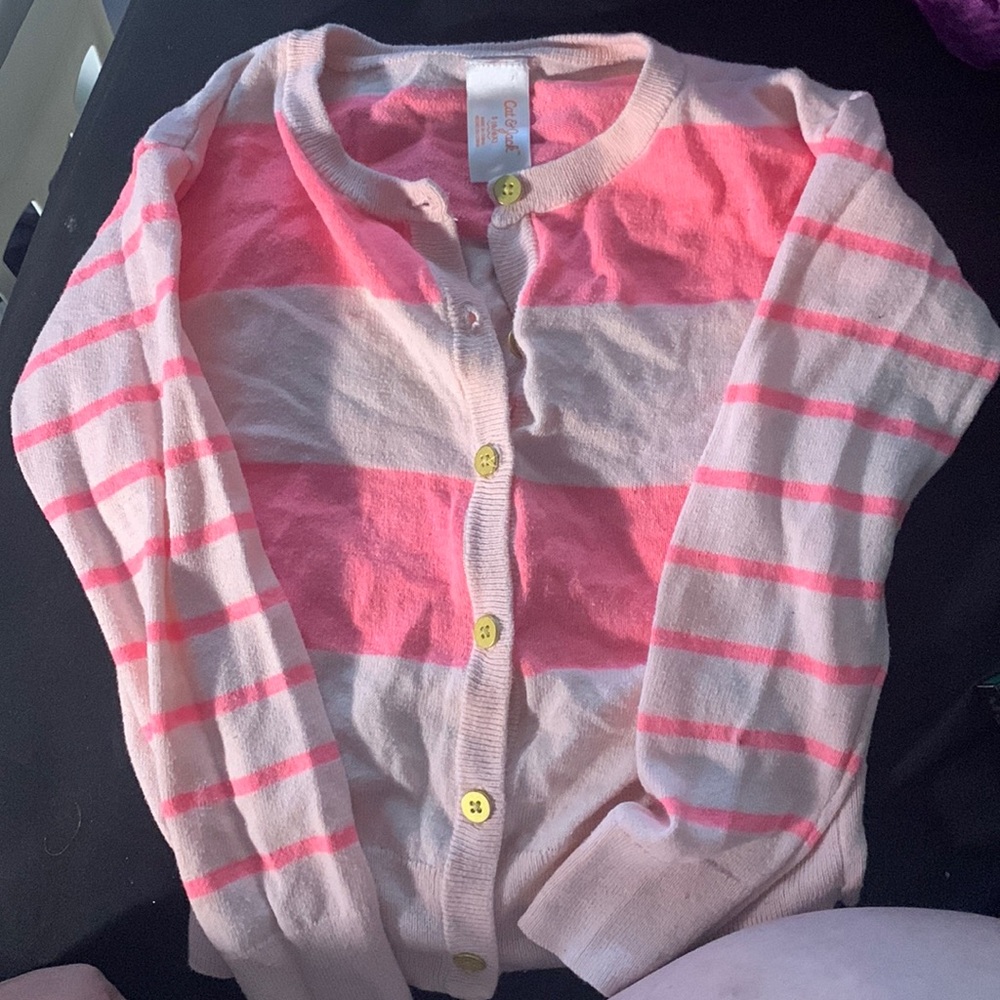 Girls pink sweater
